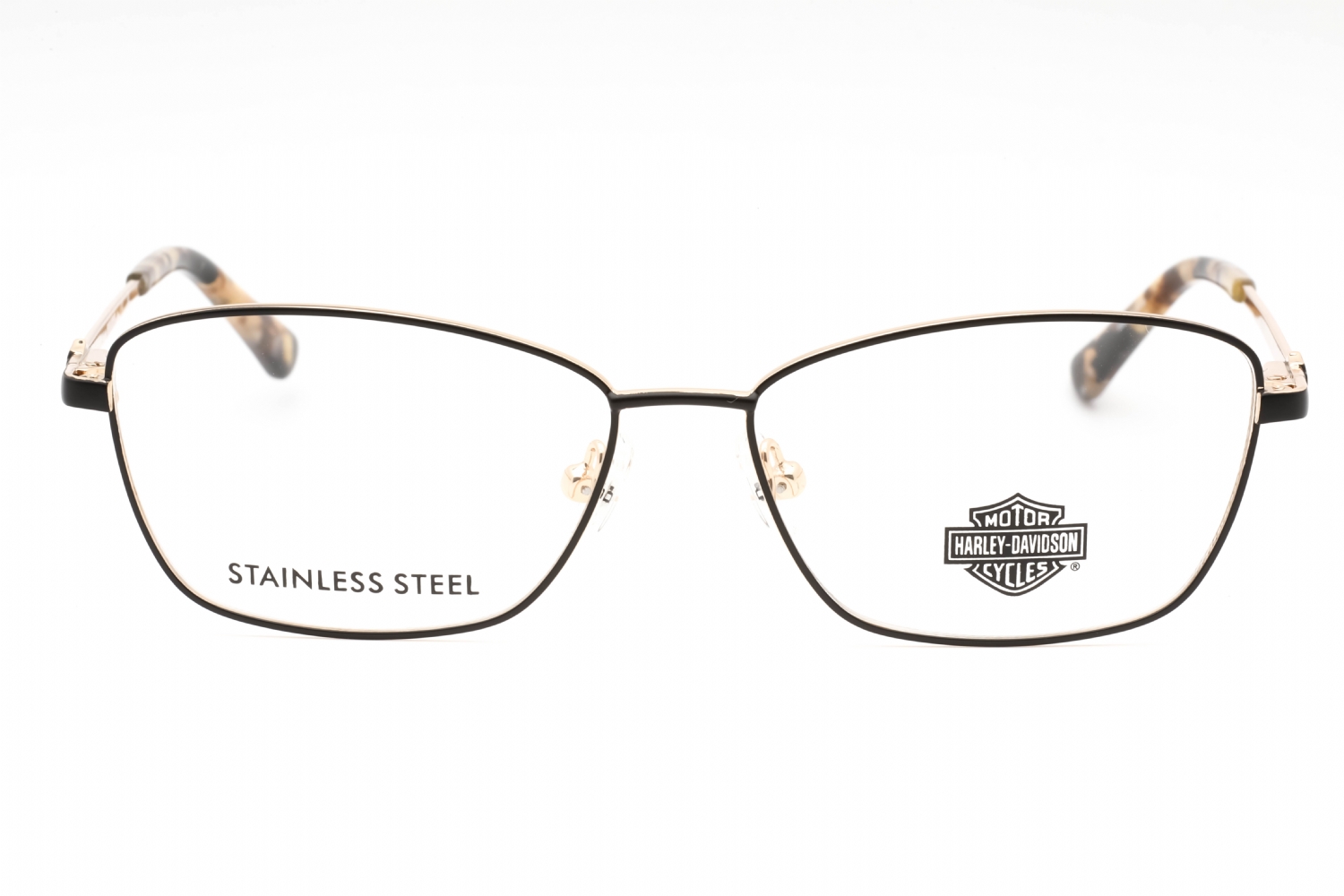 Harley Davidson HD0560 - Matte Black, Metal, Rectangle frame