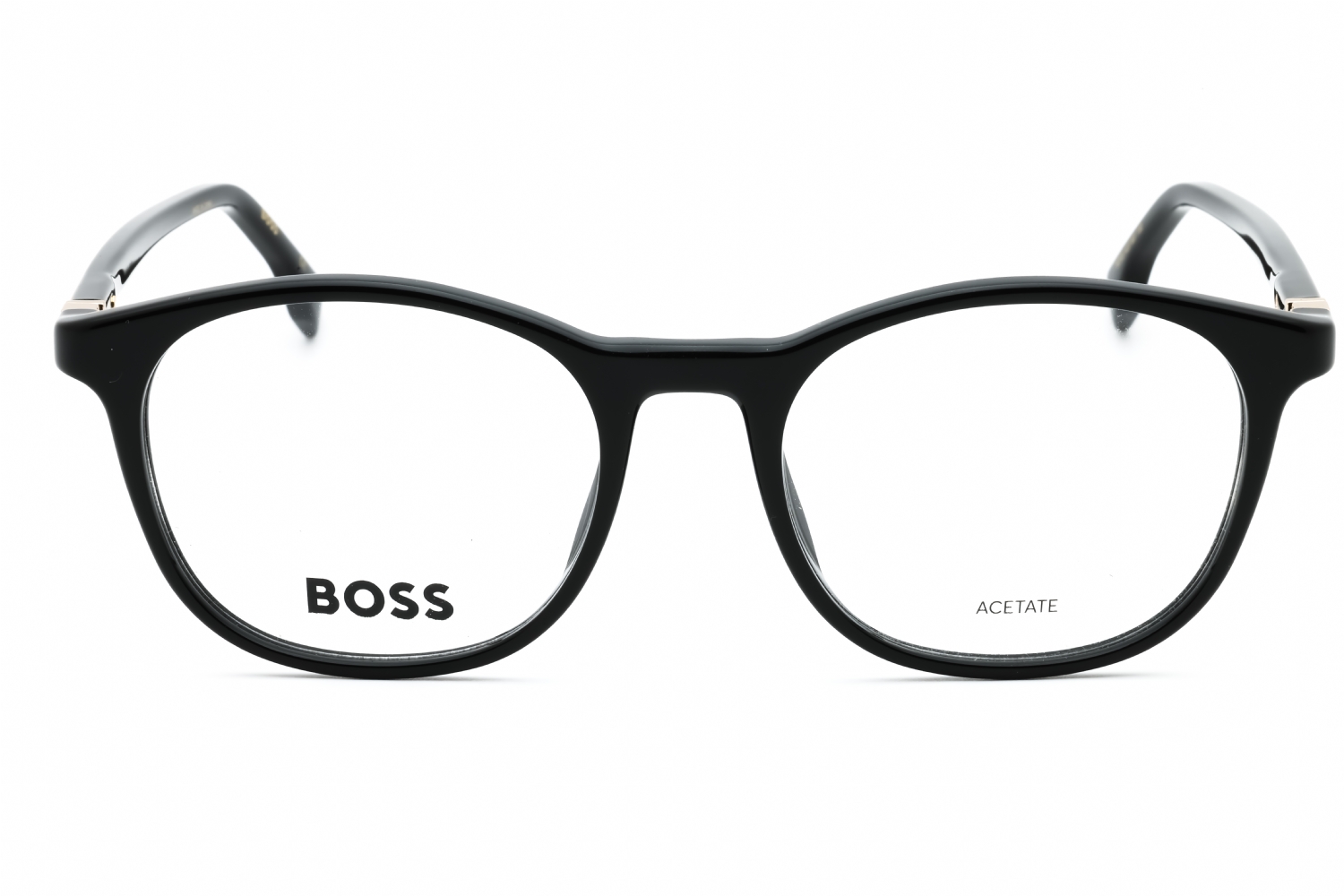 Hugo Boss BOSS 1437 - Black, Plastic, Round frame