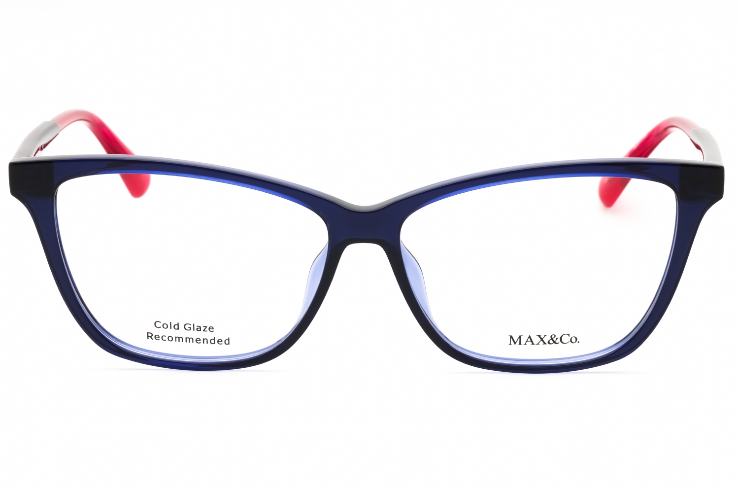 Max & Co MO5038 - Shiny Blue, Acetate, Rectangle frame
