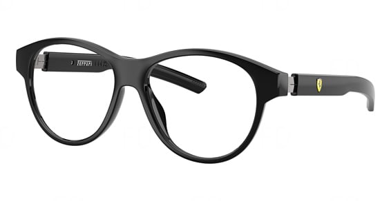 FERRARI FZ8034U - Black Shiny, Acetate, Round frame