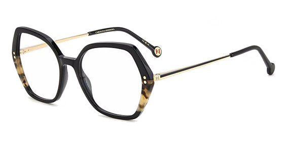 Carolina Herrera HER 0205 - Black Havana, Acetate, Geometric frame