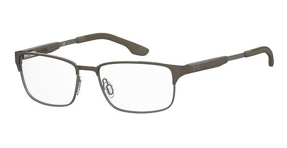 Under Armour UA 5074XL/G/US - Grey Brown, Stainless Steel, Rectangle frame