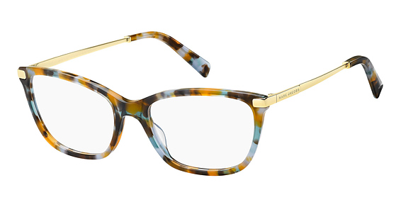 Marc Jacobs Marc 400 - Havana Azure, Acetate, Rectangle frame