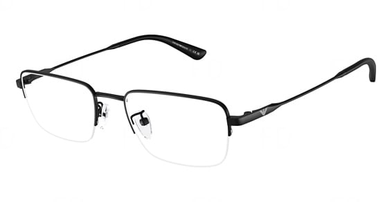 Emporio Armani EA1193TD - Matte Black, Titanium, Rectangle frame