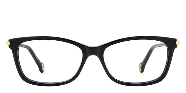 Carolina Herrera Her 0198 - Black Gold, Plastic, Rectangle frame