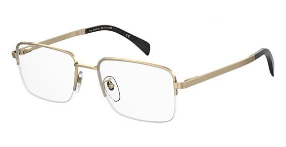 David Beckham DB 1150 - Gold, Stainless Steel, Rectangle frame