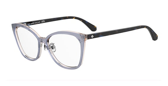 Kate Spade Zahra/F - Grey Beige, Acetate, Cat Eye frame