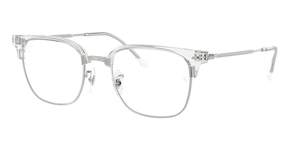 Ray-Ban RX7216F NEW CLUBMASTER - Transparent ON Silver, Acetate, Oval frame