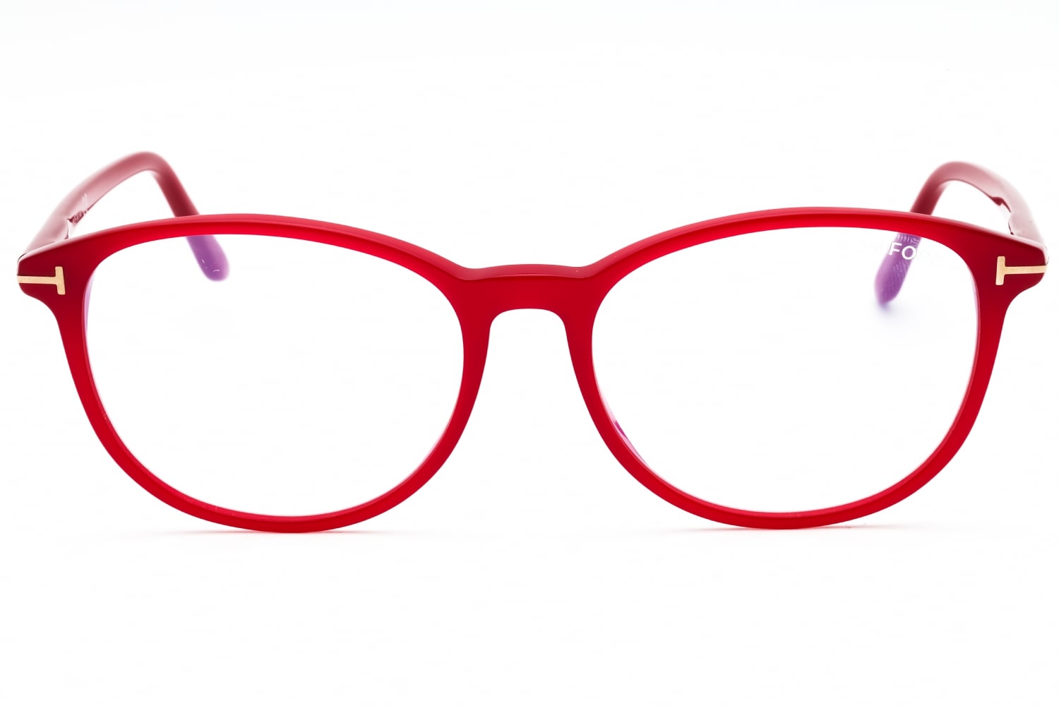 Tom Ford FT5810-B - Pink /other/clear, Acetate, Round frame