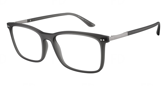 Giorgio Armani AR7122 - Matte Transparent Grey, Acetate, Round frame