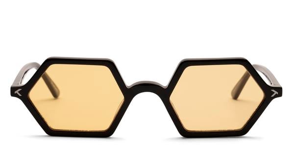KITS x Vasuma Gotland Sun - Black, Acetate, Geometric frame