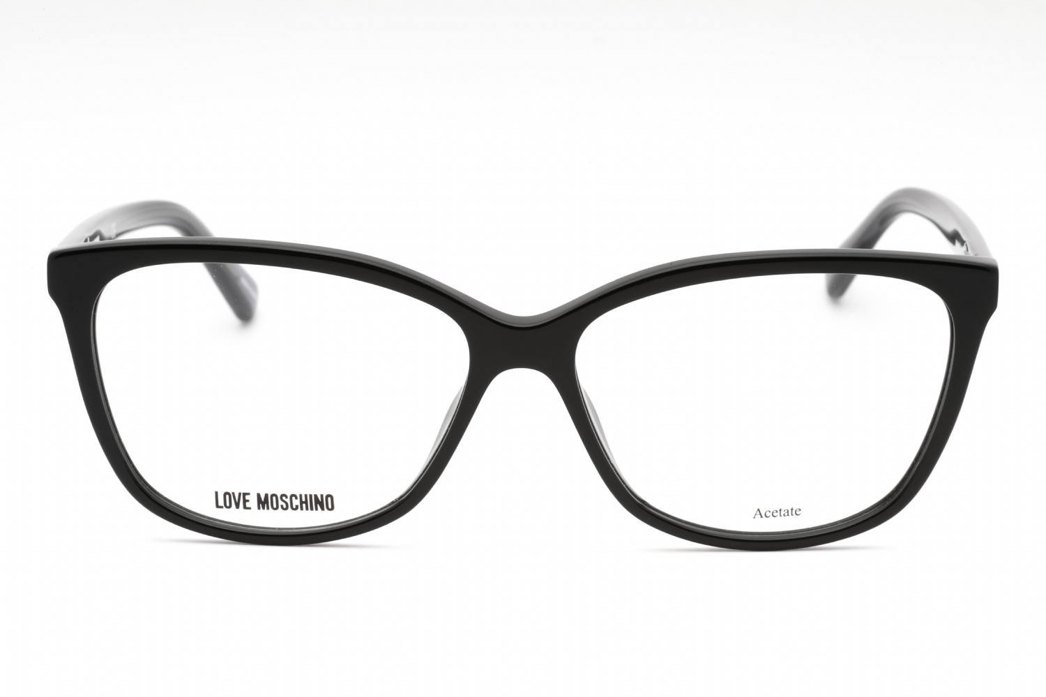 Moschino MOL546 - Black, Plastic, Rectangle frame