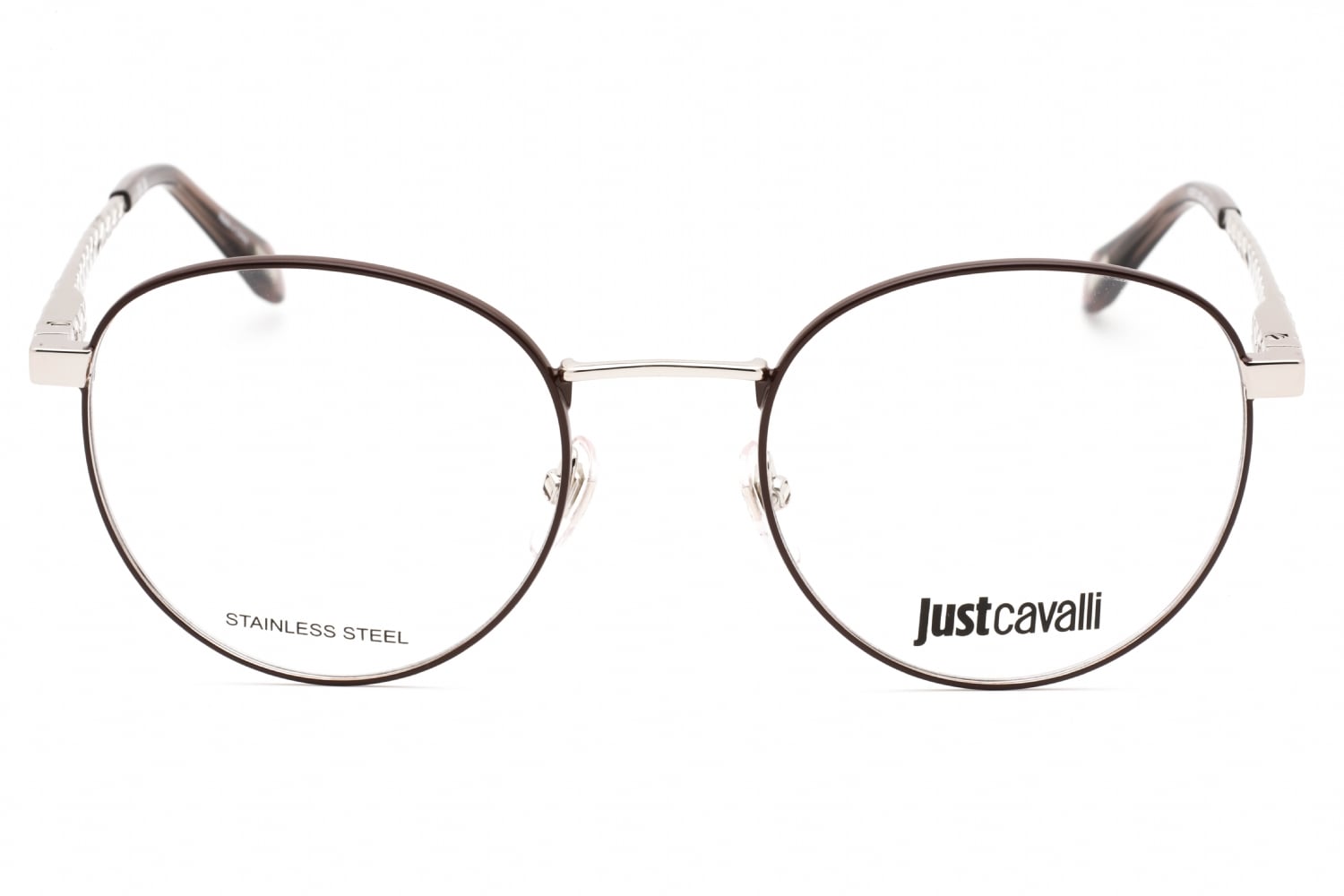 Just Cavalli VJC017 - Shiny Palladium, Metal, Round frame