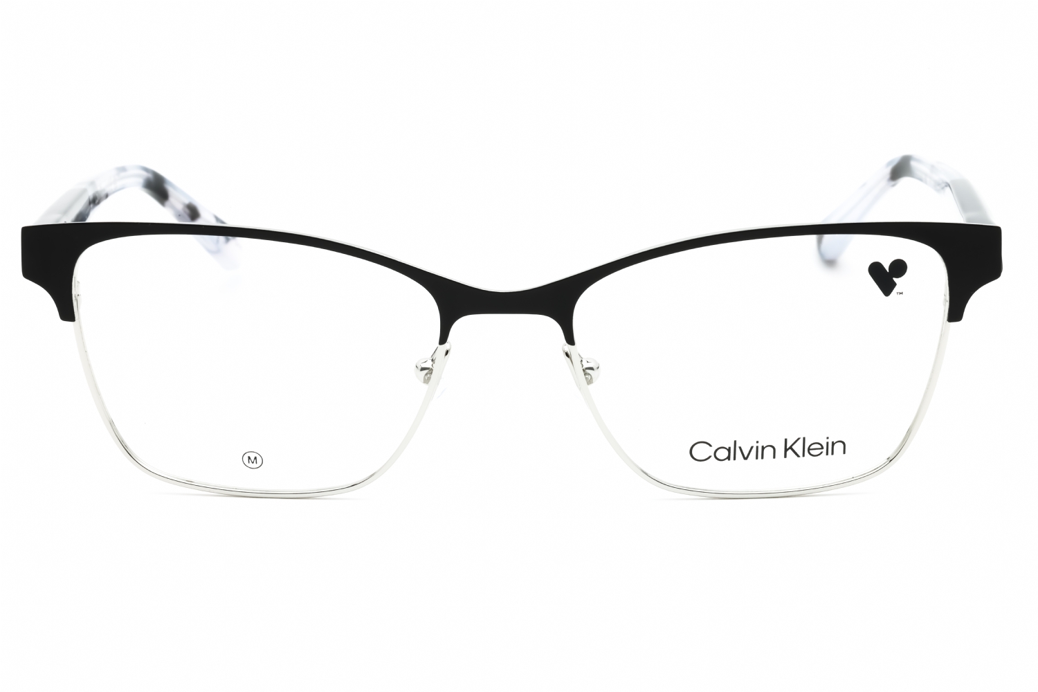 Calvin Klein CK23107 - Black, Metal, Rectangle frame