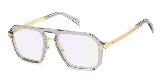 David Beckham DB 7142 - Grey Gold, Plastic, Rectangle frame