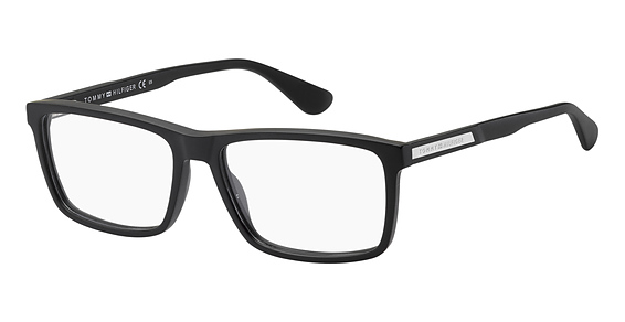 Tommy Hilfiger TH 1549 - Matte Black, Acetate, Rectangle frame