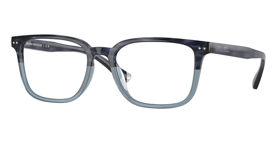 Brooks Brothers BB2065U - Transparent Blue Horn, Plastic, Oval frame