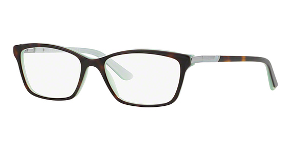 Ralph Lauren RA7044 - Shiny Havana On Acquamar, Plastic, Rectangle frame