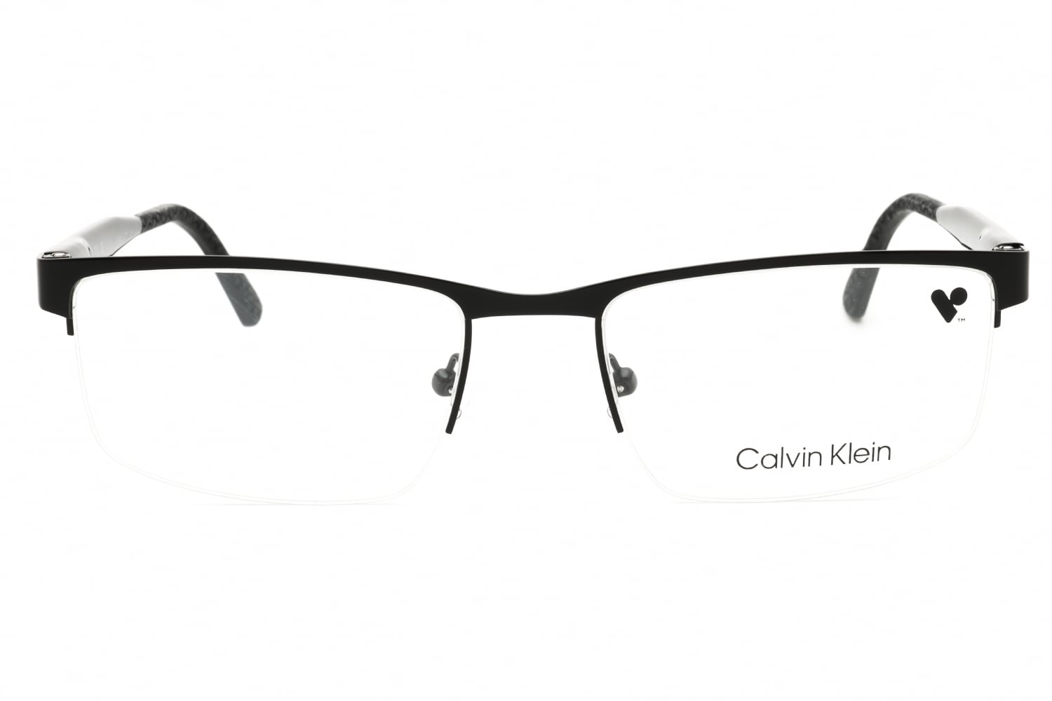 Calvin Klein CK21126 - Matte Black, Metal, Rimless frame