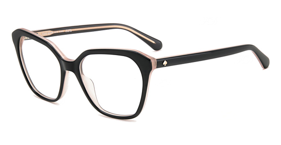 Kate Spade Cinzia - Black Pink, Acetate, Rectangle frame