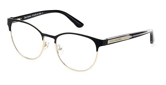 Juicy Couture JU 203/G - Black, Stainless Steel, Rectangle frame