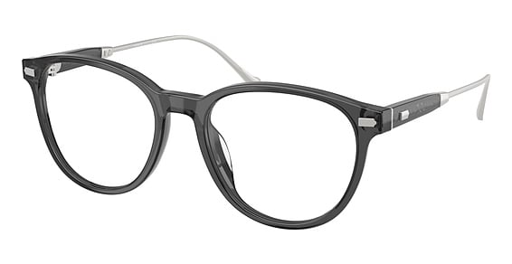 COACH HC6265U - Transparent Grey, Plastic, Oval frame