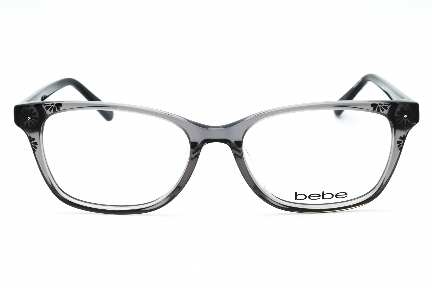 Bebe BB5163 - Grey Crystal, Acetate, Rectangle frame