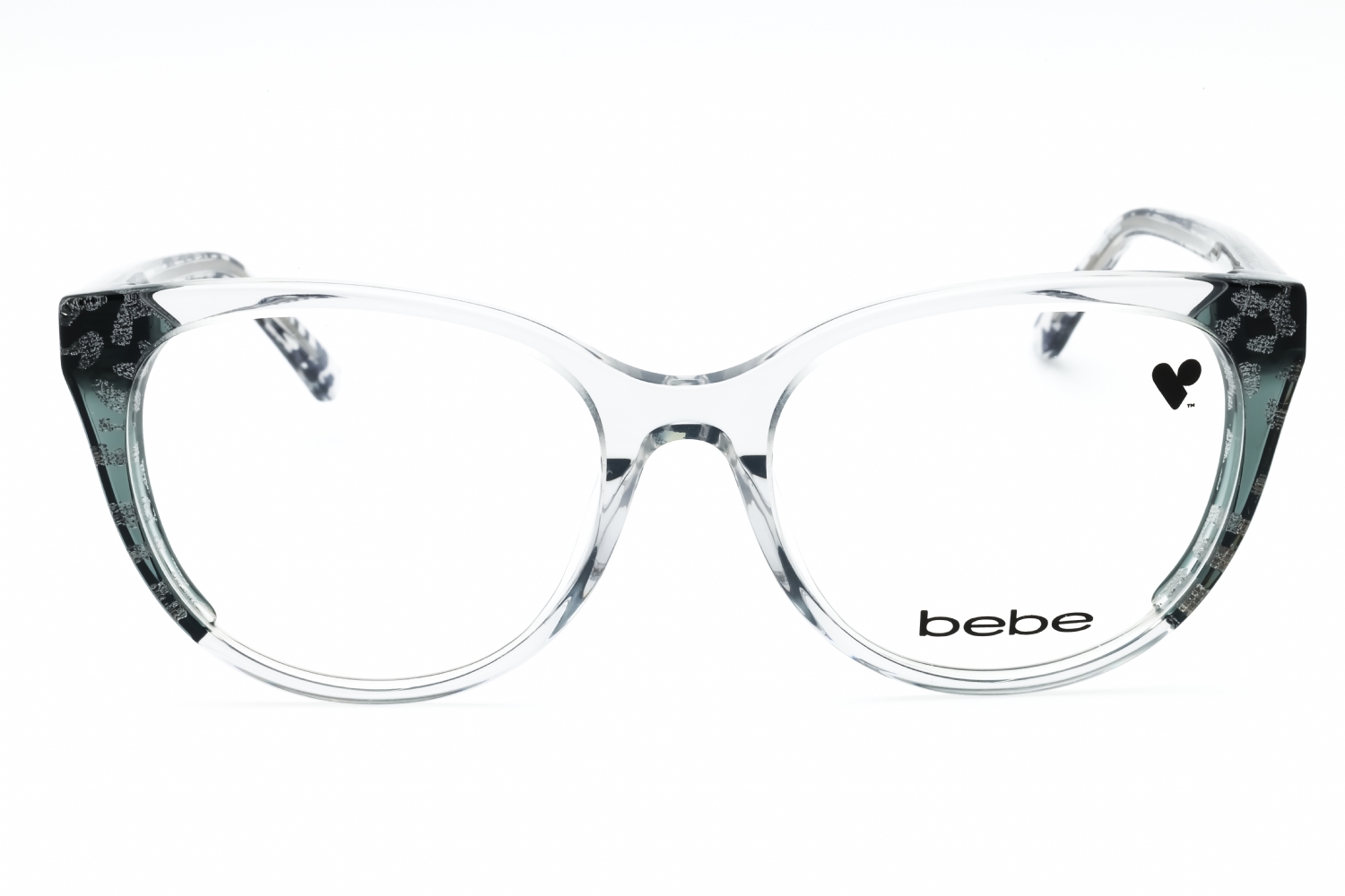 Bebe BB5208 - Grey Animal, Acetate, Cat Eye frame
