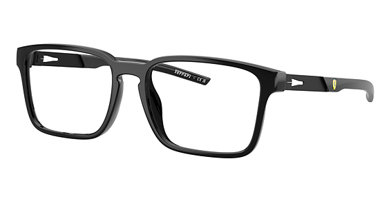 FERRARI FZ8025U - Shiny Black, Acetate, Rectangle frame
