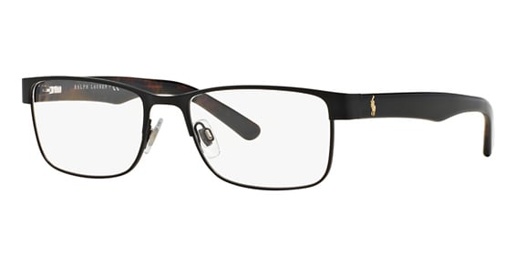 Polo PH1157 - Matte Black, Metal, Rectangle frame