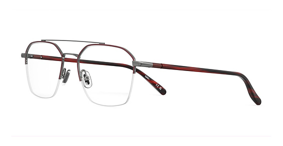Elasta E 8012 - Red, Stainless Steel, Aviator frame