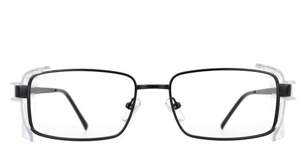 ArmouRx 7013 Safety Glasses - Black, Metal, Rectangle frame