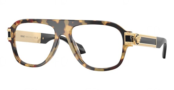 Versace VE3395U - Brown Havana, Plastic, Mixed Shapes frame