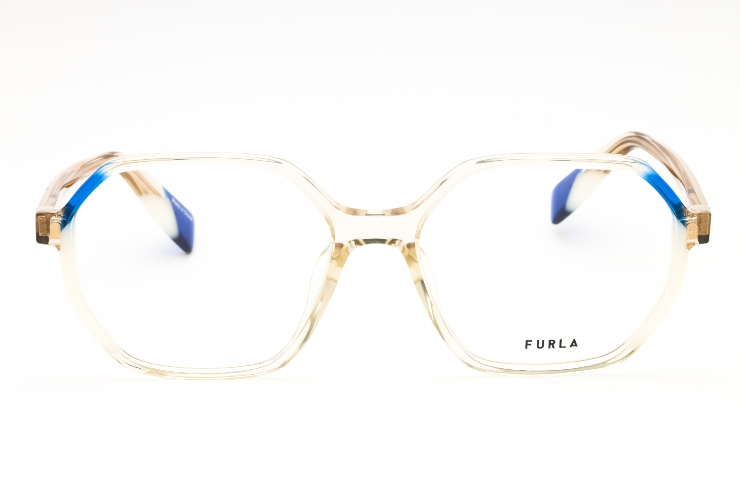 Furla VFU578 - Transparent Beige, Acetate, Round frame