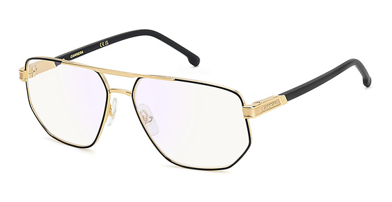 Carrera 1141 - I462y Mt Bk Gd, Stainless Steel, Rectangle frame