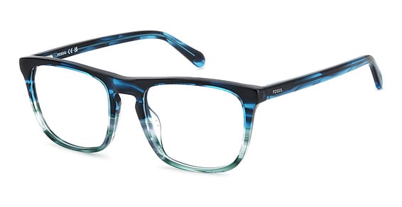 Fossil FOS 7191 - Strp Teal, Acetate, Rectangle frame