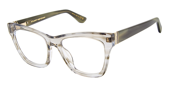 Stuart Weitzman WZN 1011 - Grey Horn, Acetate, Rectangle frame