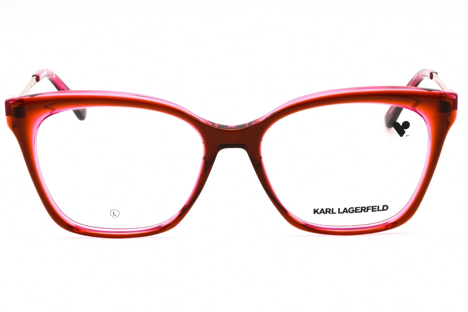 Karl Lagerfeld KL6108 - Brown / Rose, Acetate, Rectangle frame