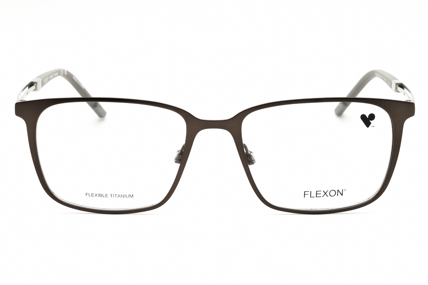Flexon FLEXON E1159 - Matte Dark Gunmetal, Metal, Rectangle frame