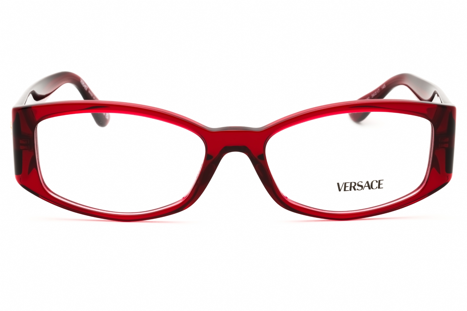 Versace 0VE3343 - Transparent Burgundy, Acetate, Oval frame