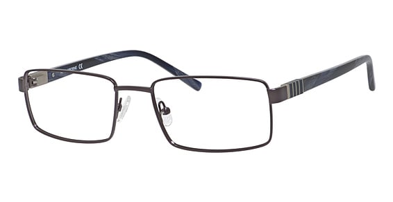 Liz Claiborne CB 234/XL - Dk Rutheni, Stainless Steel, Rectangle frame
