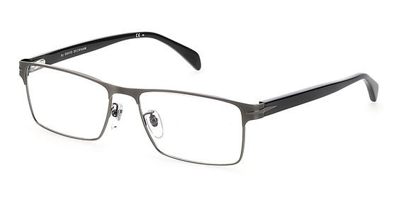 David Beckham DB 7015/US - Dark Ruthenium Black, Stainless Steel, Rectangle frame