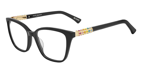 KURT GEIGER Kgl5021 - Black, Acetate, Rectangle frame