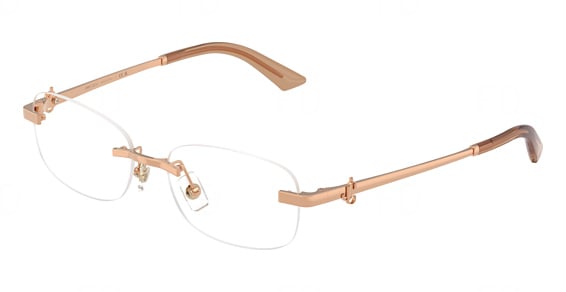 Jimmy Choo JC2025BD - Rose Gold, Metal, Mixed Shapes frame