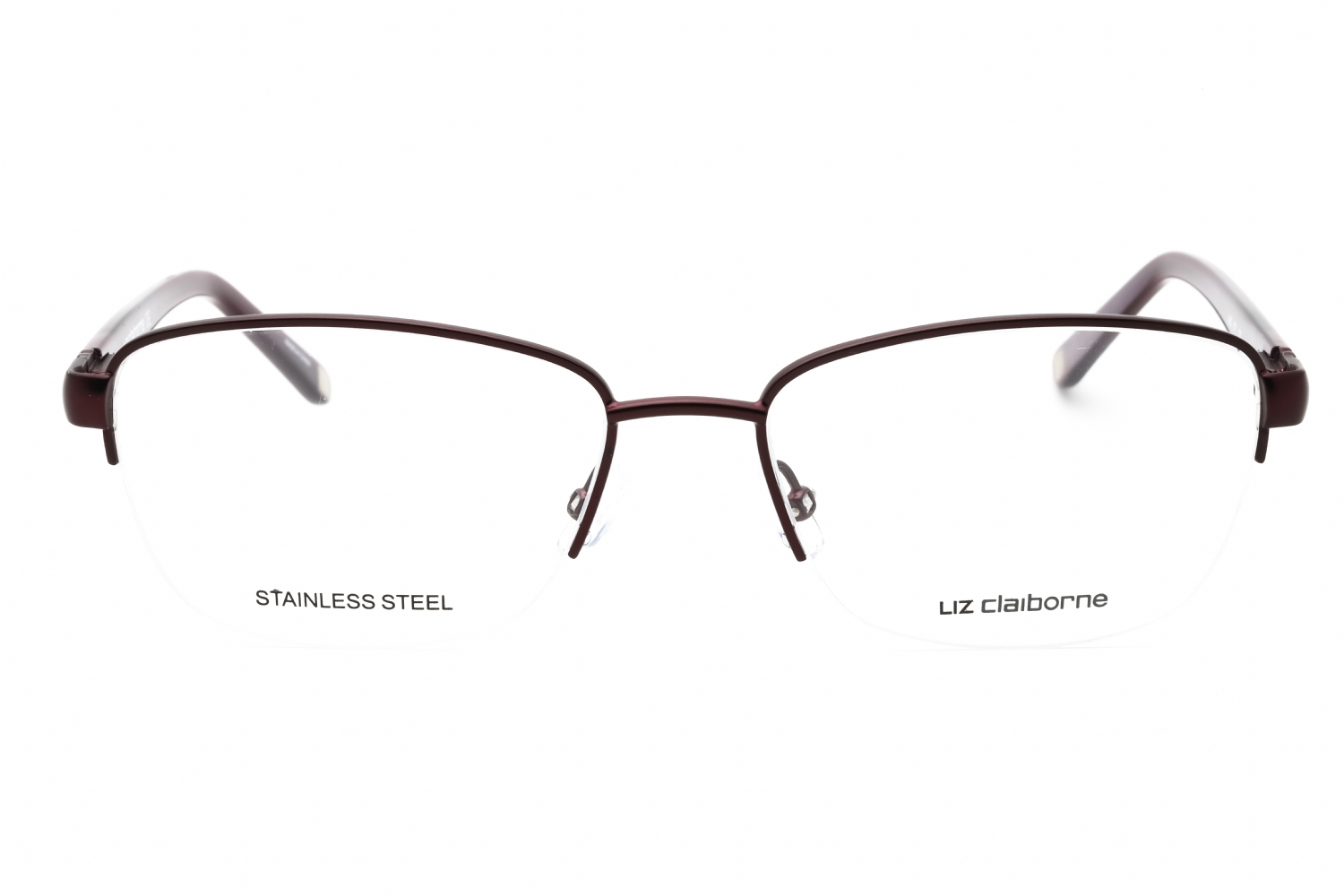 Liz Claiborne L 662 - Plum, Metal, Rectangle frame