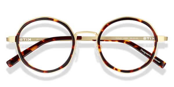 KITS Aurum - Dark Havana, Stainless Steel, Round frame