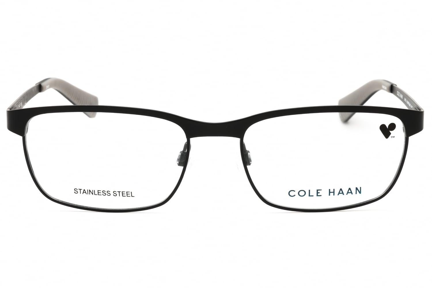 Cole Haan CH4022 - Matte Black, Metal, Rectangle frame