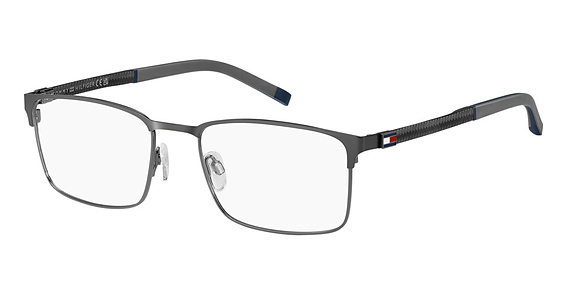 Tommy Hilfiger TH 2139 - Matte Dark Ruthenium, Stainless Steel, Rectangle frame