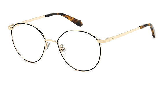 Fossil FOS 7210/G - Gold Brown Havana, Stainless Steel, Geometric frame