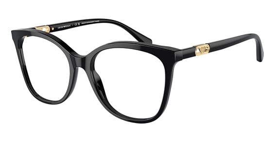 Emporio Armani EA3231 - Shiny Black, Plastic, Oval frame